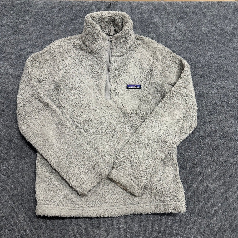 Patagonia Fleece Pullover Womens Size S Gray Los Gatos Quarter Zip Soft Warm